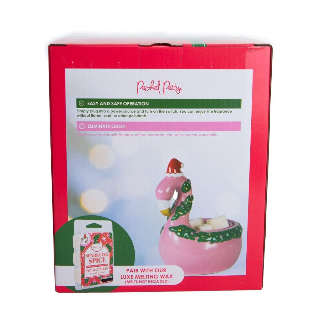 Packed Party Pink Flamingo Holiday Wax Warmer Electric New In Box - Picture 5 of 7